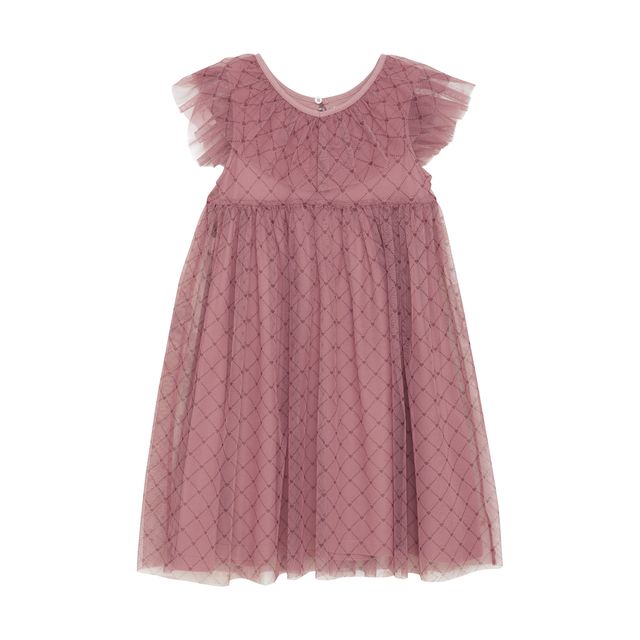 Robe en maille à motif de cœurs