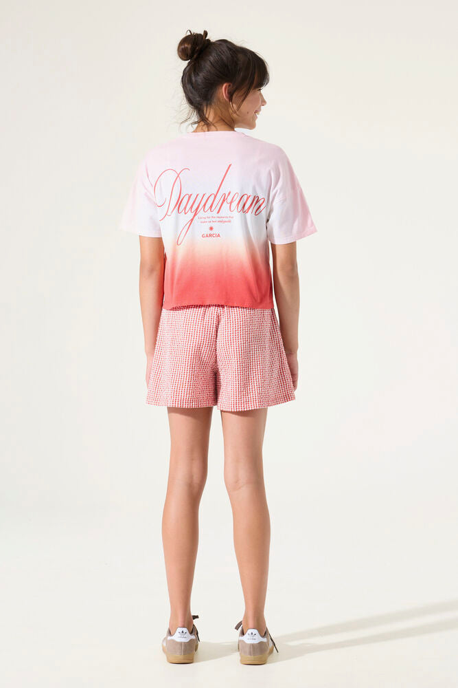 Short - Gingham rouge