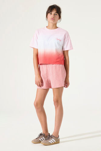 Short - Gingham rouge