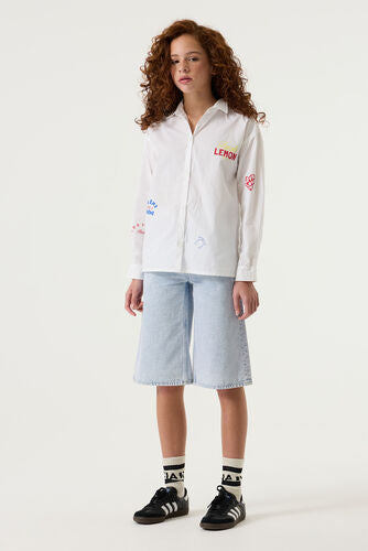 Short Boyfriend - Denim pâle