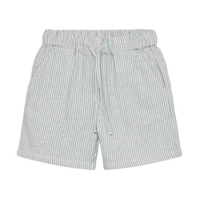 Citadel blue fine striped chiffon shorts