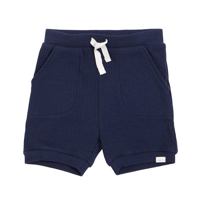 Short en tricot côtelé Navy 7 ans