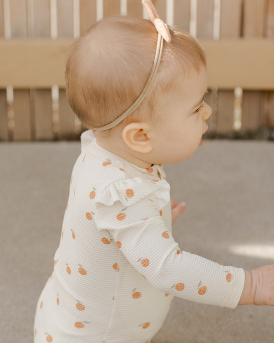 Maillot une pièce manches longues Oranges 0-3 mois