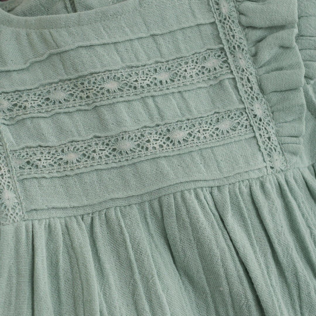 Robe à manches courtes à volants Jade (bébé)