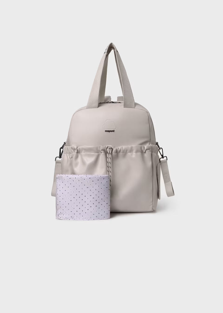 Sac à dos de maternité avec matelas à langer - Crème