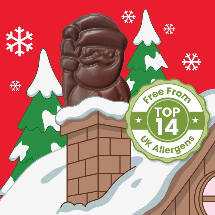 Père Noël en chocolat croustillant