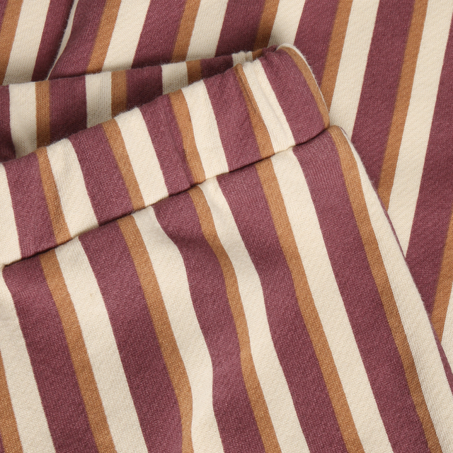 Pantalon à jambes larges à rayures colorées