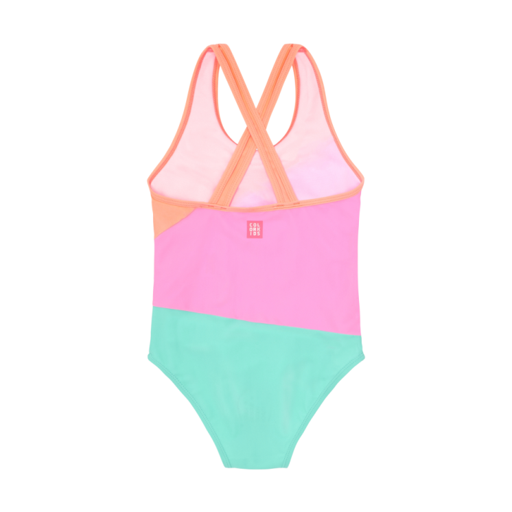 Maillot une pièce - Colorblock Peach