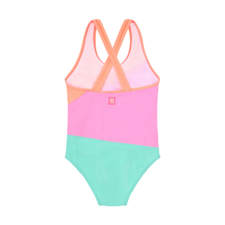 Maillot une pièce - Colorblock Peach