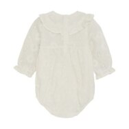 Barboteuse avec broderie anglaise