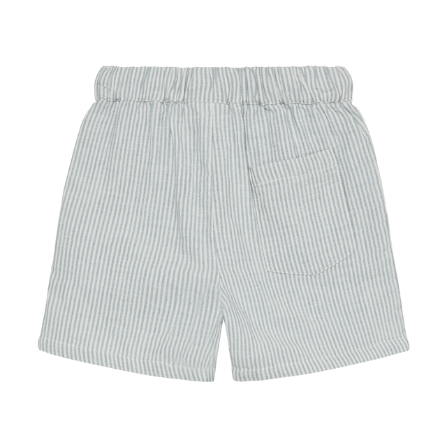 Citadel blue fine striped chiffon shorts