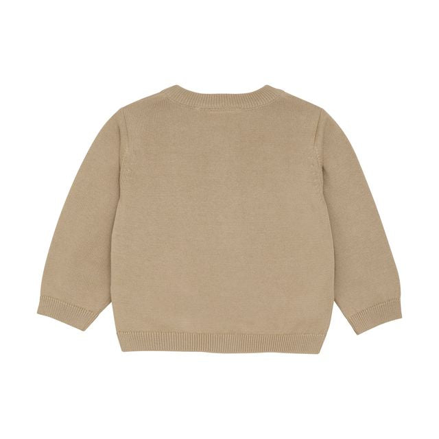 Cardigan avec broderies de lion