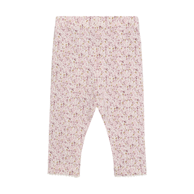Leggings à imprimé de fleurs d'automne