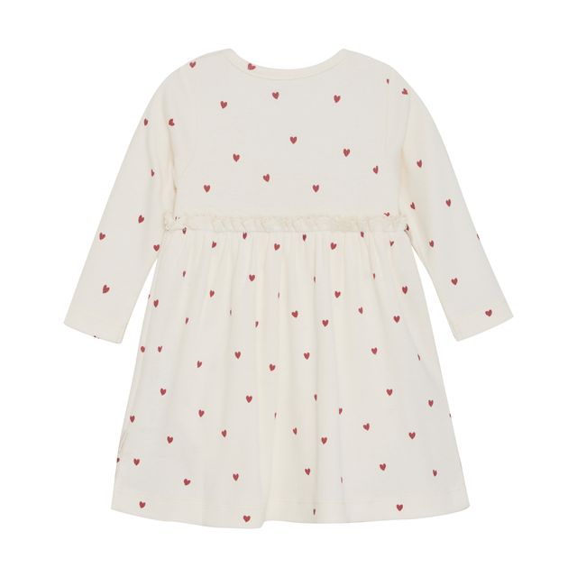Robe en tricot côtelé - Petits coeurs