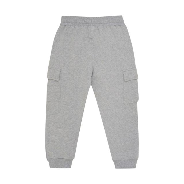 Pantalon en molleton avec poches cargo Gris pâle