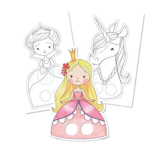 Carnet de marionnettes Graffy - Prince et Princesse